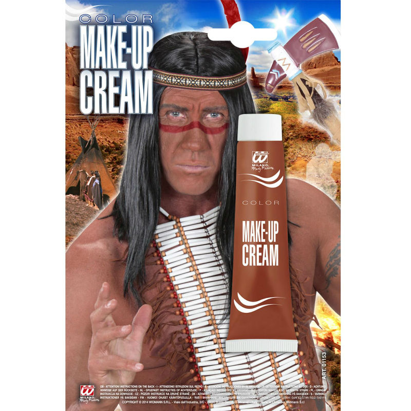 Tubo de crema Rojo Indio maquillaje