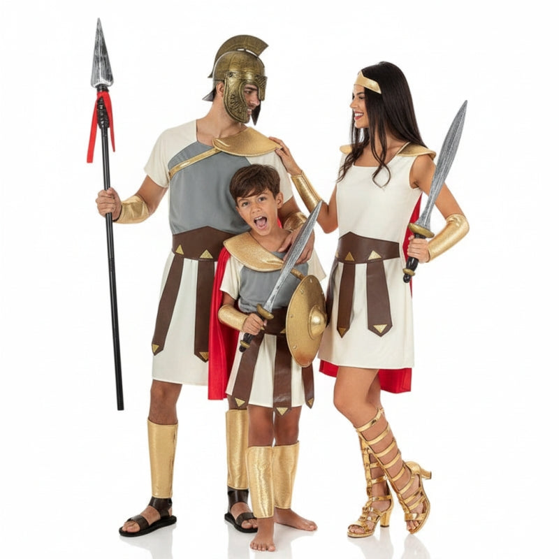 Grupo Gladiadores Romanos con capa