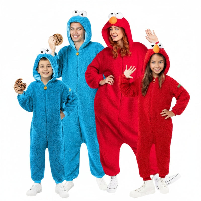 Grupo Triki y Elmo de Barrio Sésamo
