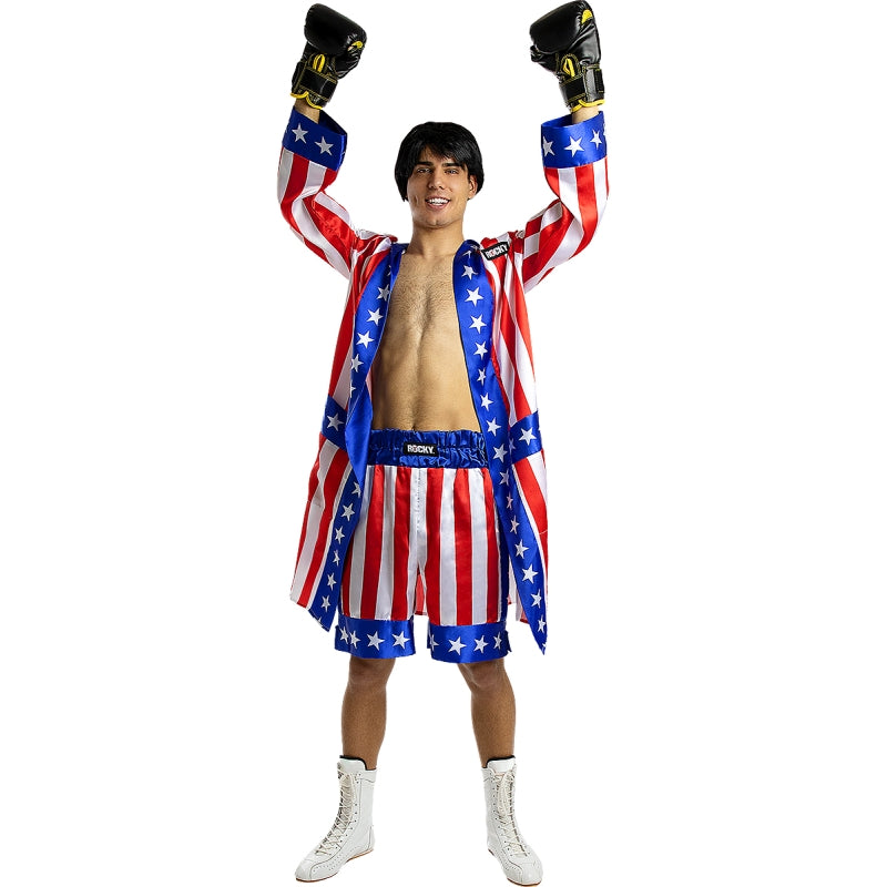 Disfraz de Bata de Rocky Balboa para hombre Bis