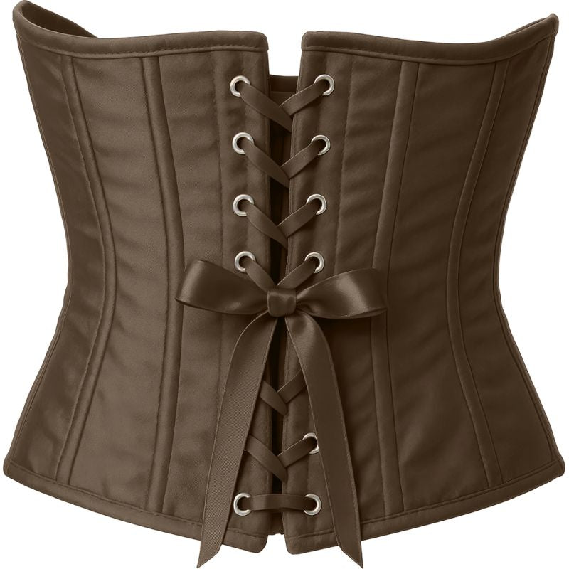 Corset Bajo Pecho Marrón para mujer Espalda