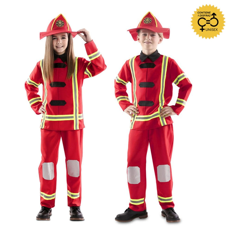 Disfraz de Bombero Rojo Clásico infantil Bis