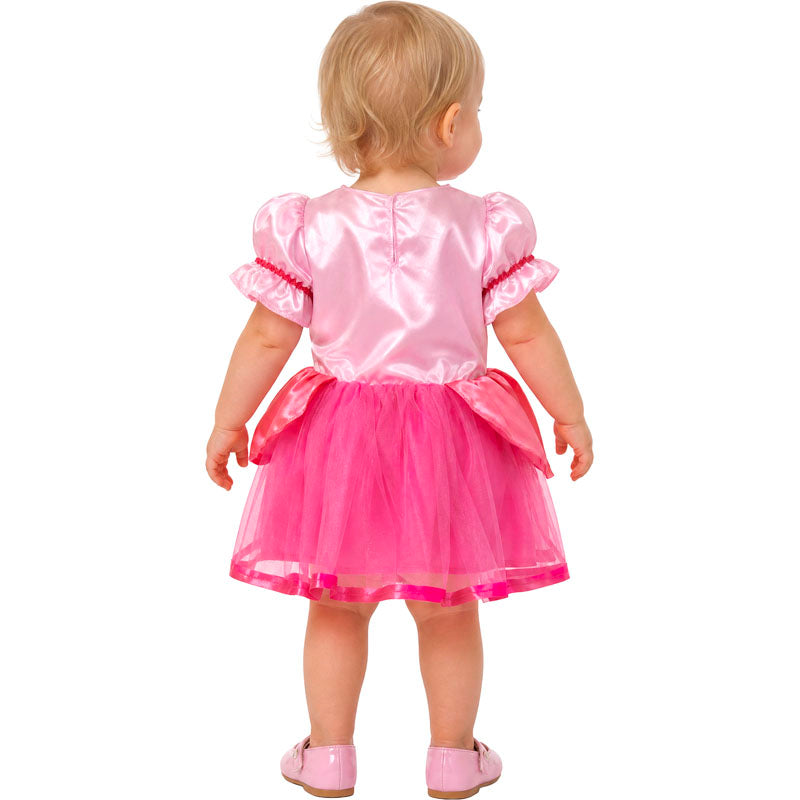 Disfraz de Princesa rosa con estrella para bebé espalda