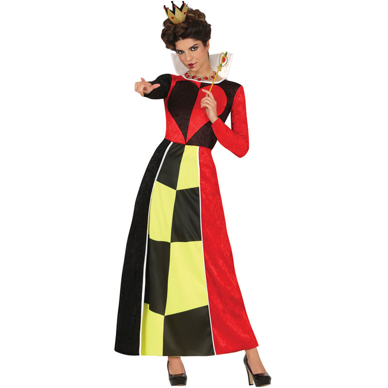 Disfraz de Reina Corazones Wonderland para mujer