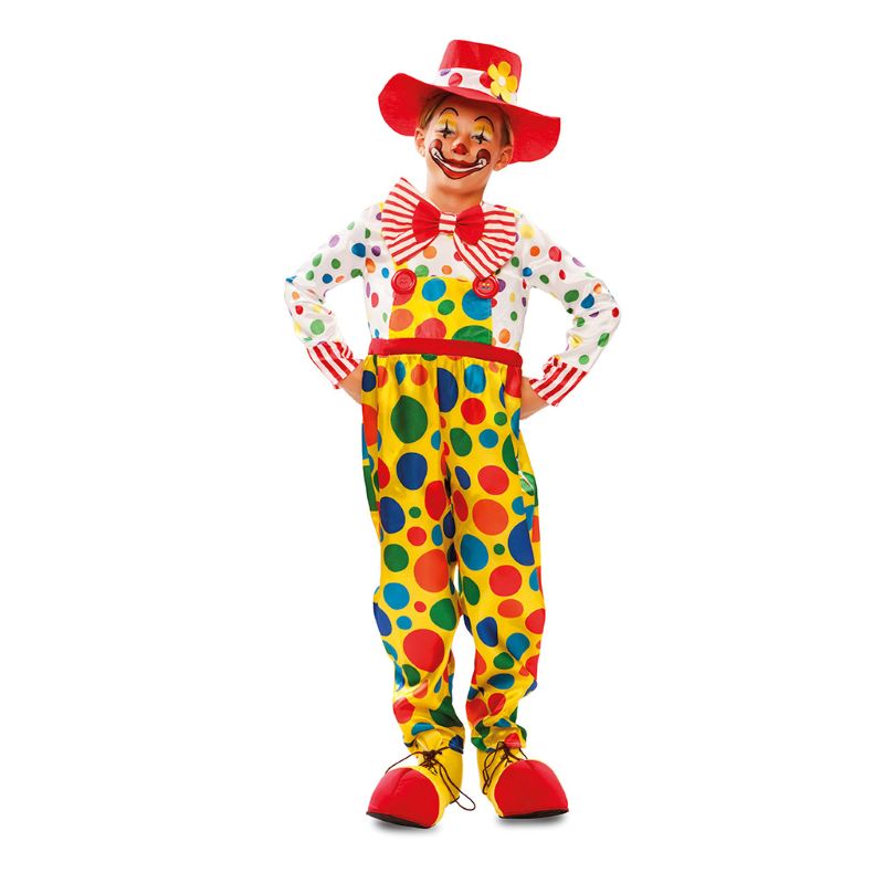 Disfraz de Payaso Topos Multicolor para niño Bis