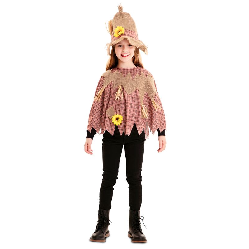Disfraz de Poncho Espantapájaros infantil Niña