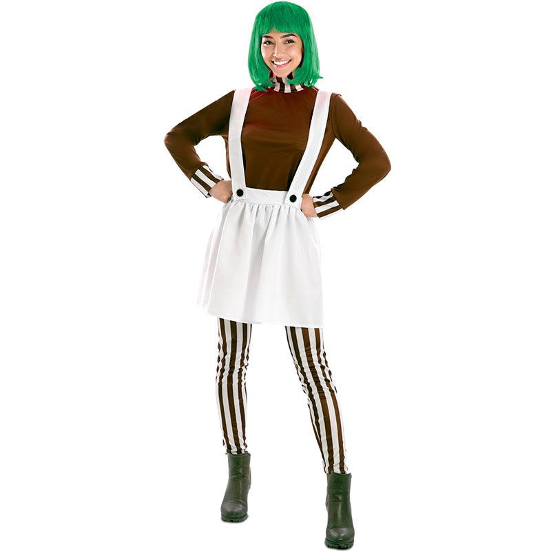 Disfraz de Oompa-Loompa para mujer