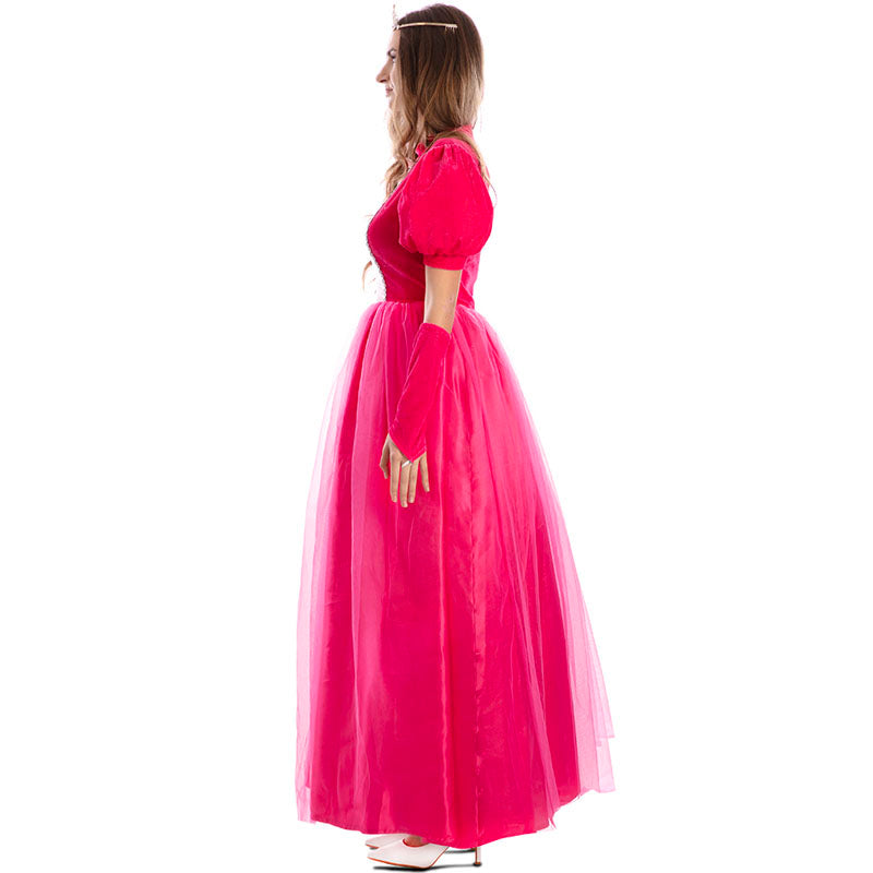 Disfraz de Princesa Peach Mario para mujer Perfil