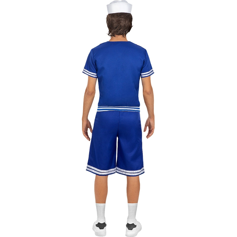 Disfraz de Steve Ahoy Stranger Things Oficial Netflix para hombre Espalda