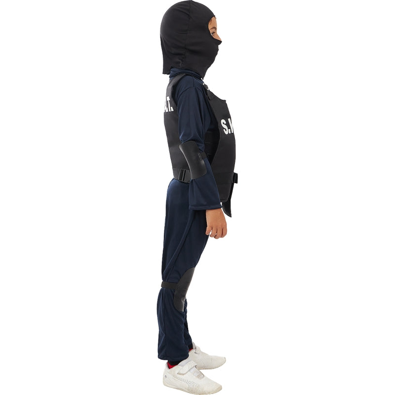 Disfraz de Policía de élite SWAT para niño Perfil