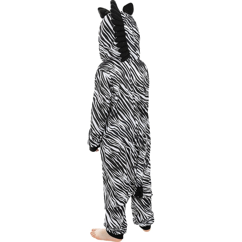 Disfraz de Cebra Onesie infantil Espalda