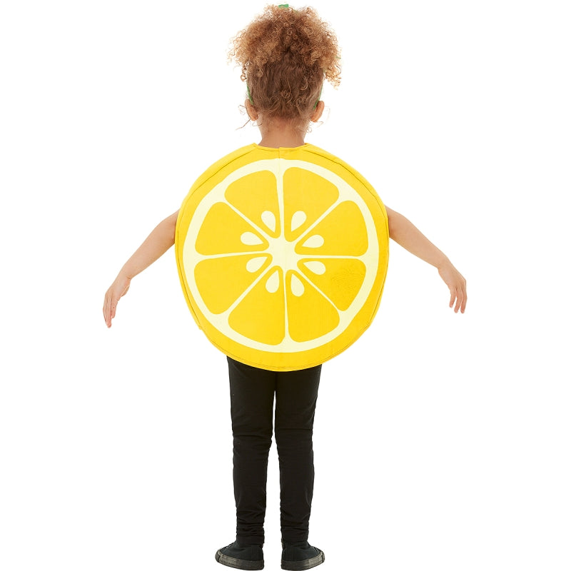Disfraz de Limón amarillo infantil Espalda