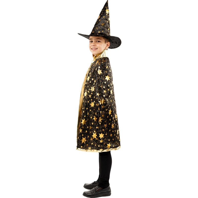 Disfraz de Mago con Estrellas para niño Perfil