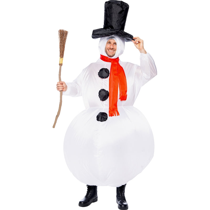 Disfraz de Muñeco de Nieve Clásico Hinchable adulto unisex