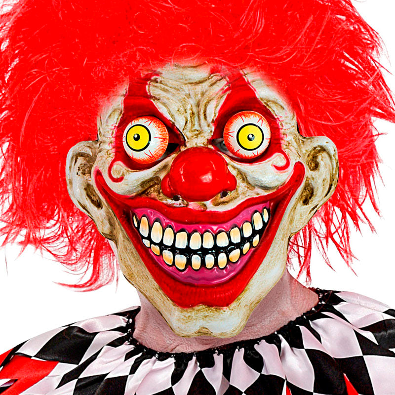 Máscara Payaso Terror con ojos desorbitados