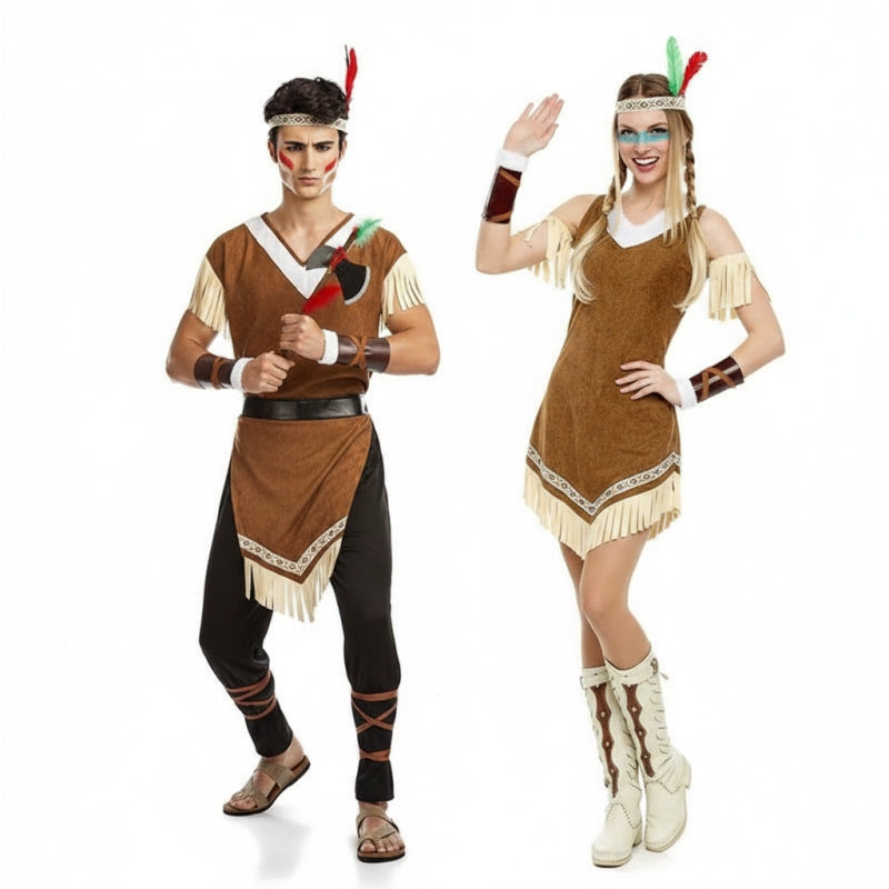 Pareja Indios Mohicanos