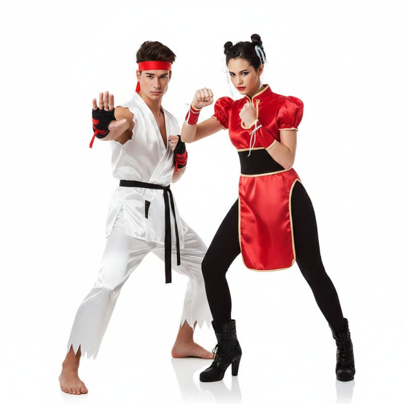 Pareja Luchadores Street Fighter
