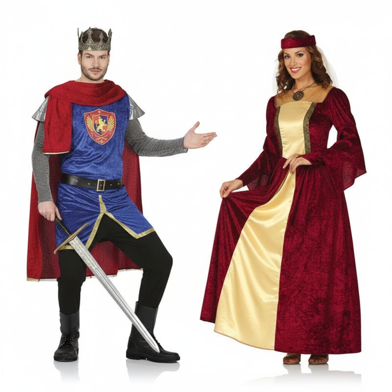 Pareja Medievales Elegantes