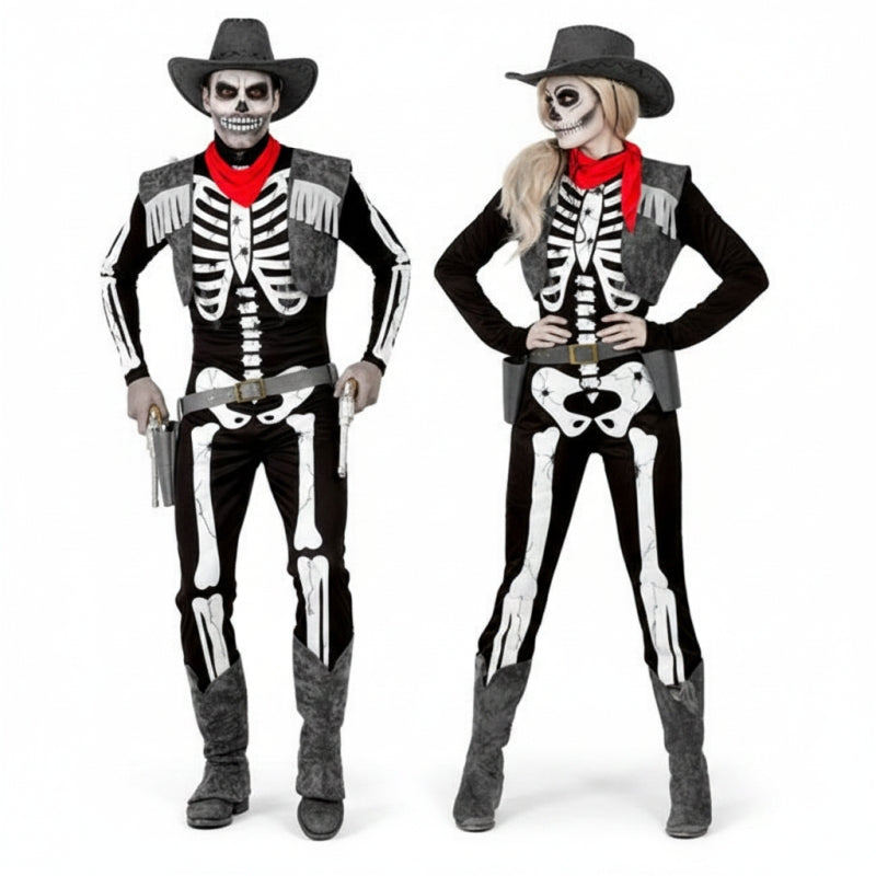 Pareja Esqueletos Vaqueros