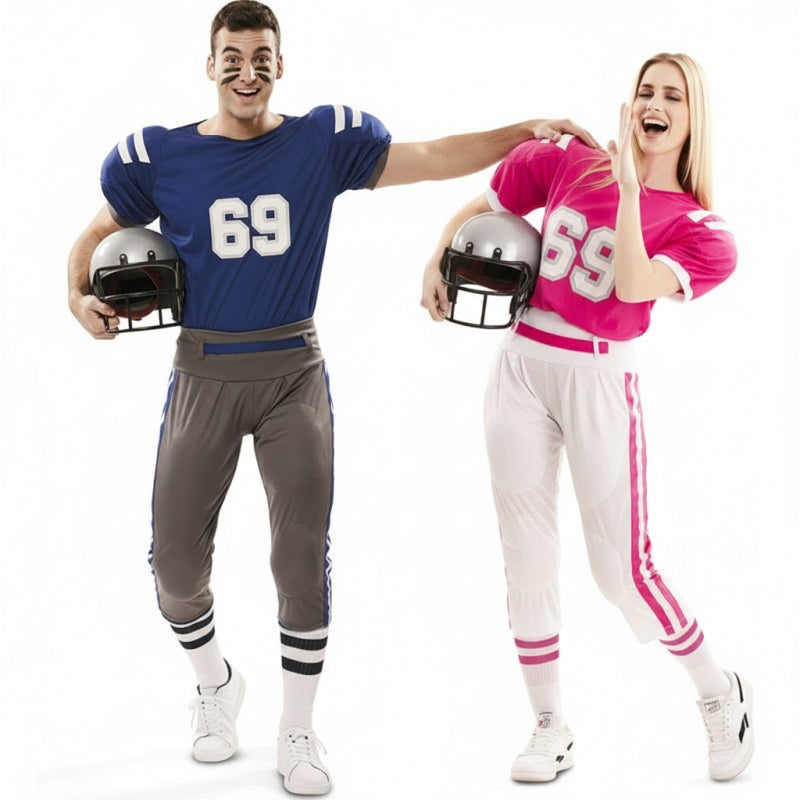 Pareja Jugadores de Rugby