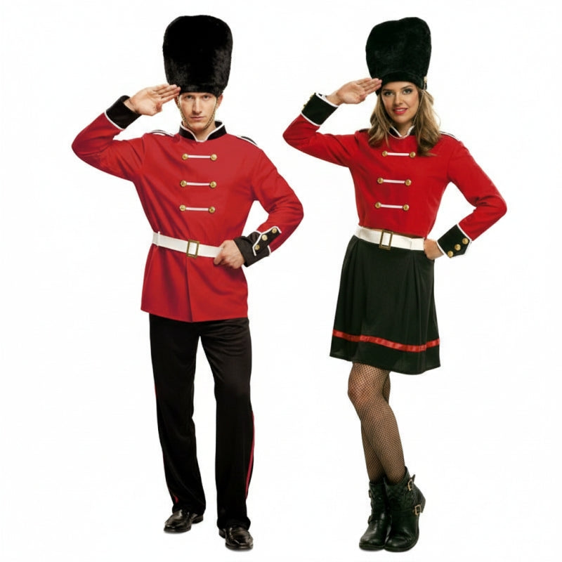Pareja Guardias Reales Ingleses adulto