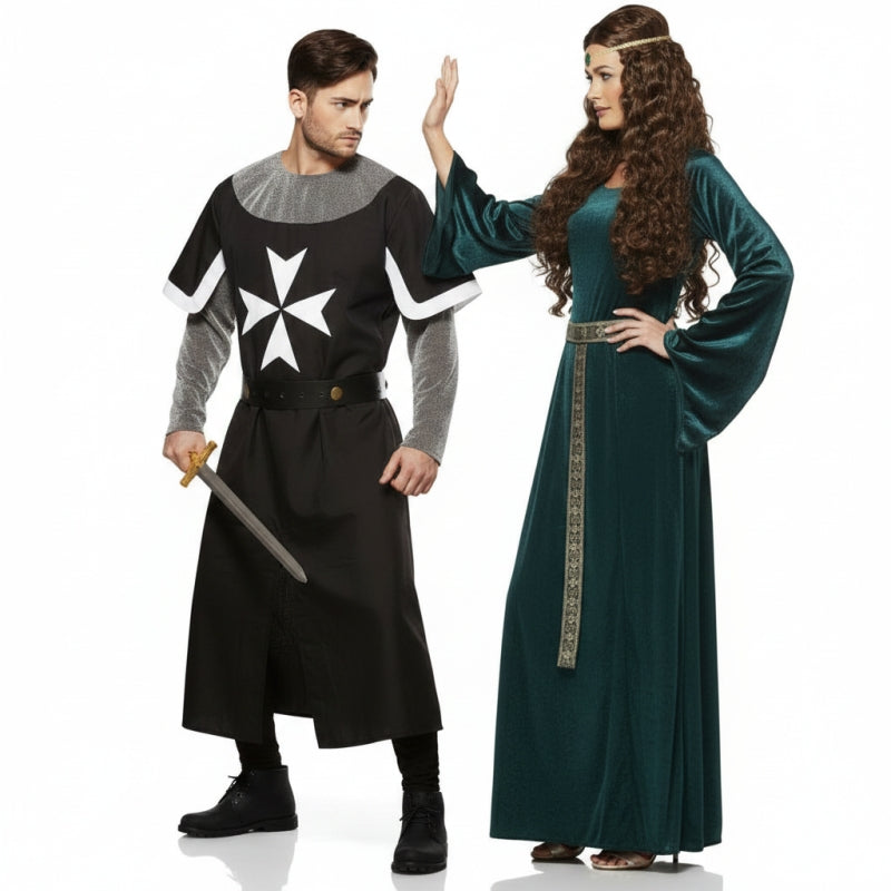 Pareja Cruzado y Reina Medieval
