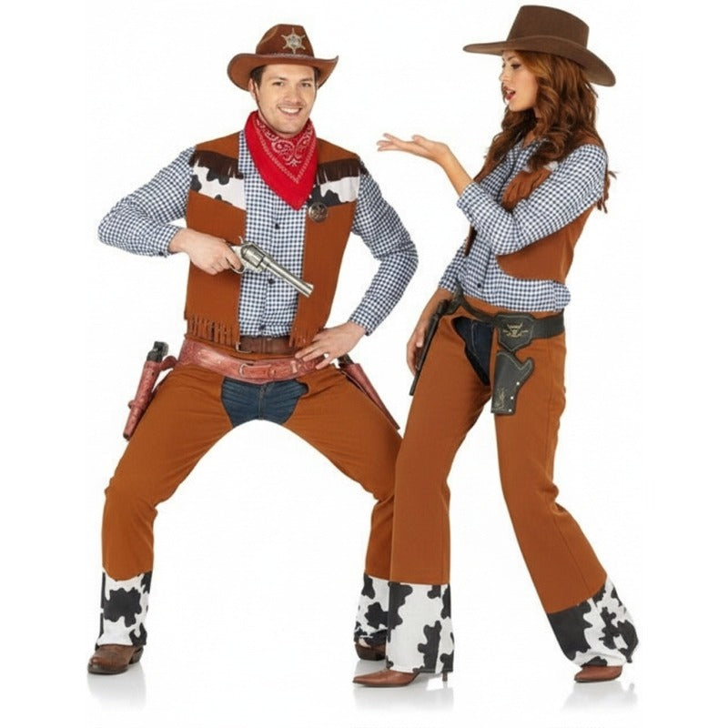 Pareja Vaqueros Rodeo