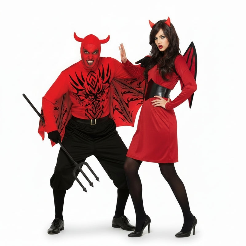 Pareja Demonios Infierno
