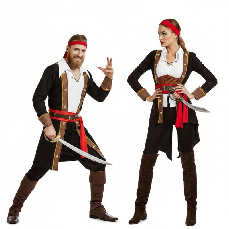 Pareja Piratas Capitán Garfio