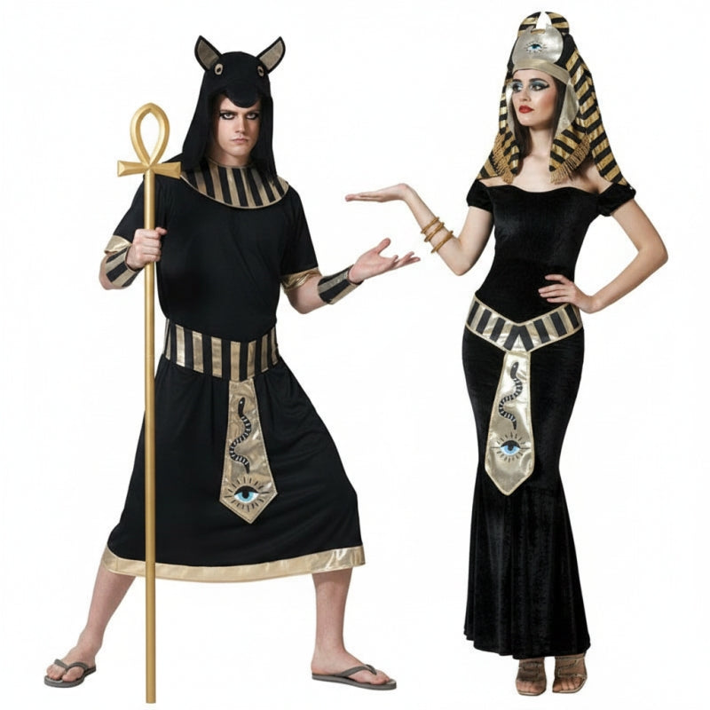 Pareja Reyes Egipcios Anubis