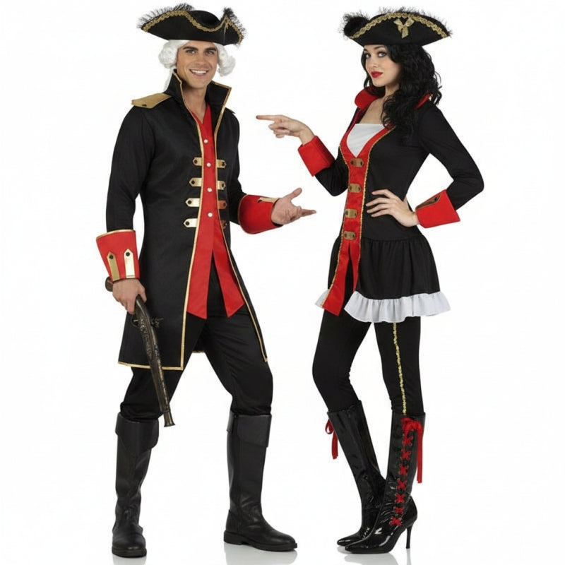 Pareja Piratas océano