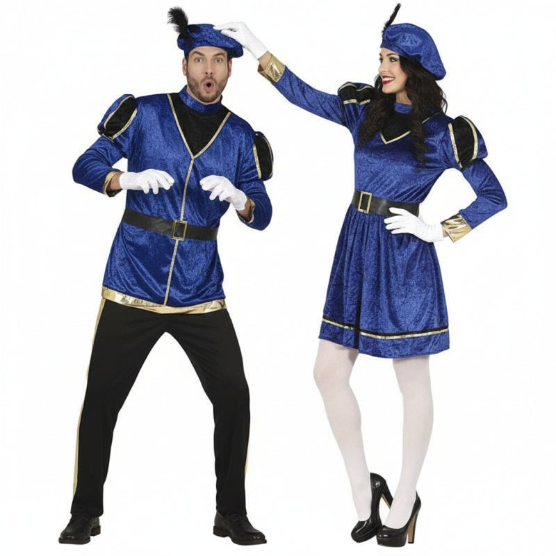 Pareja de Pajes Reales Azules