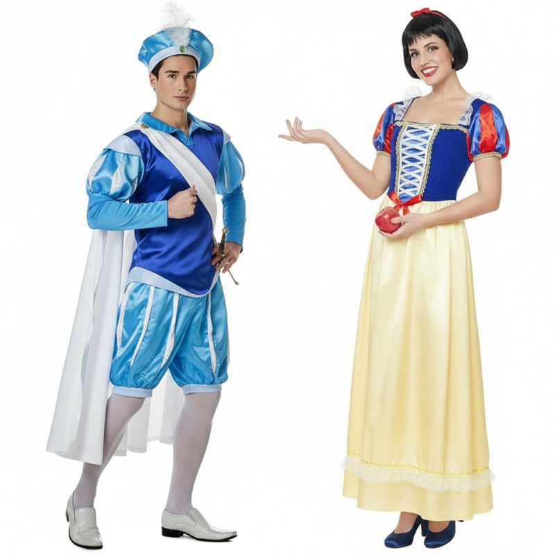 Pareja de Príncipe Azul y Blancanieves