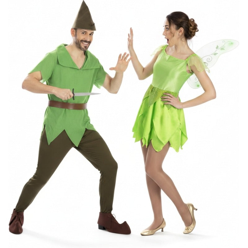 Pareja de Peter Pan y Hada Verde
