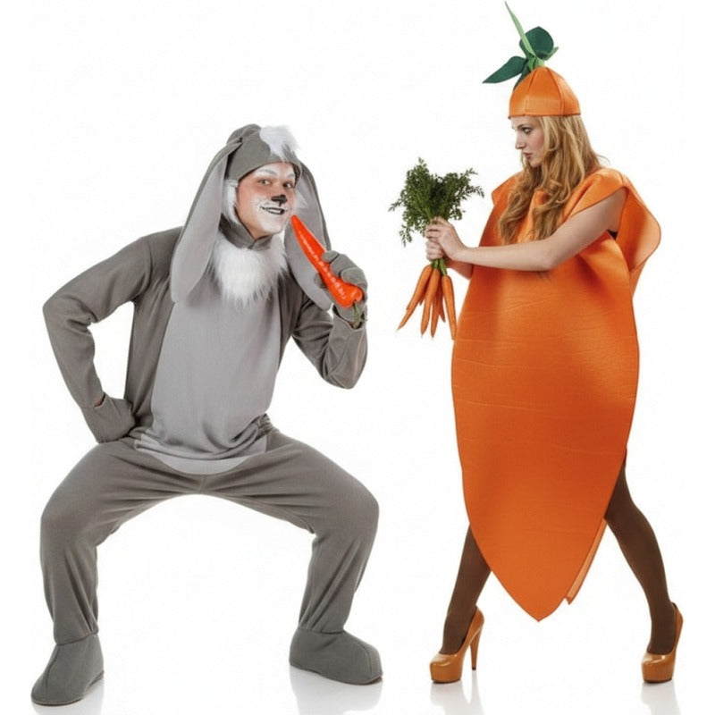 Pareja de Conejo Orejotas y Zanahoria