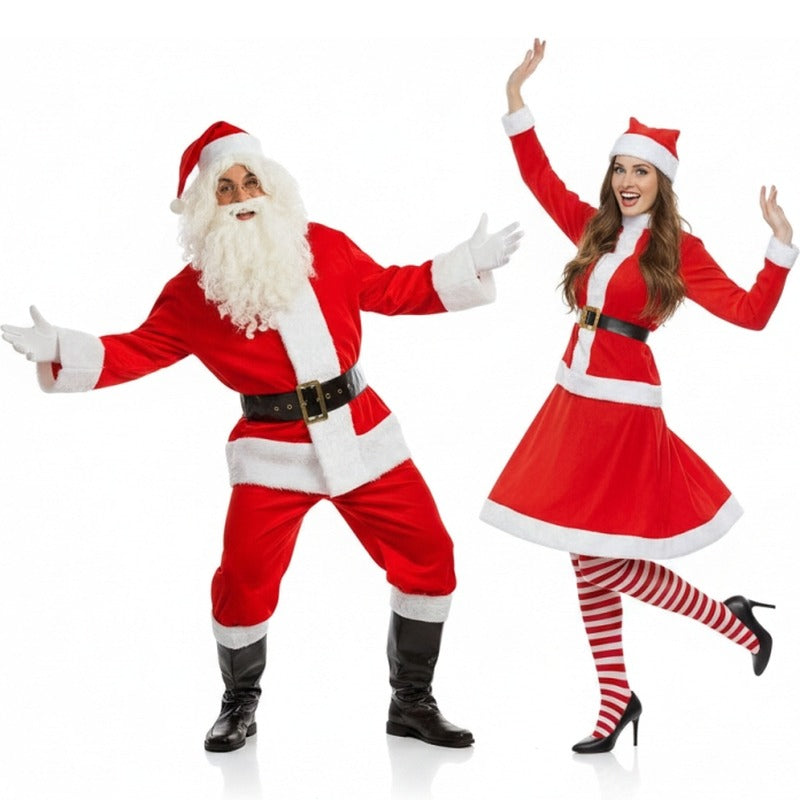 Pareja de Papá Noel Rojos
