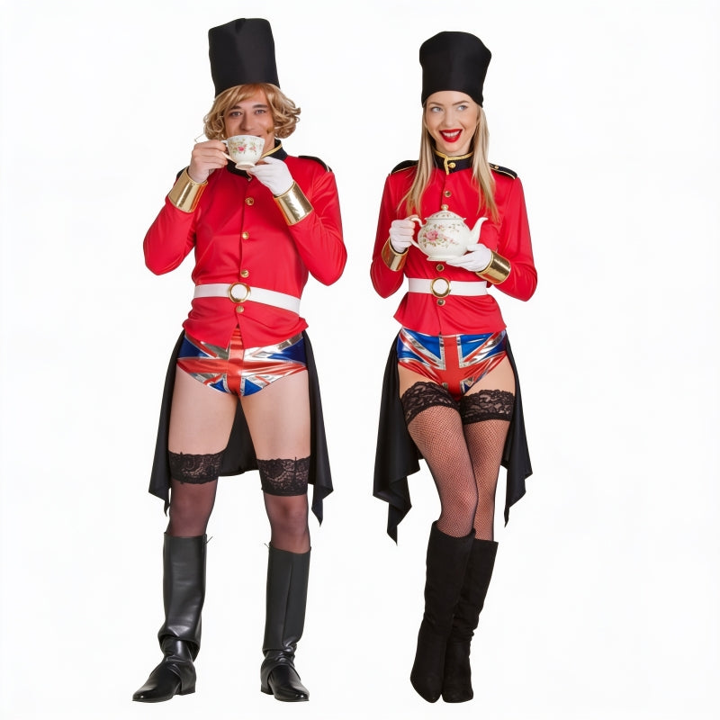 Pareja Guardias Reales Ingleses Exhibicionistas