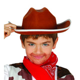 sombrero de vaquero infantil marrón