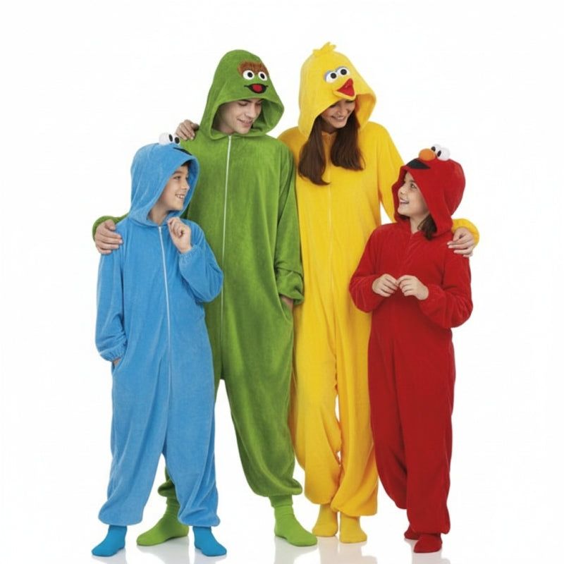 Grupo Barrio Sésamo Kigurumi