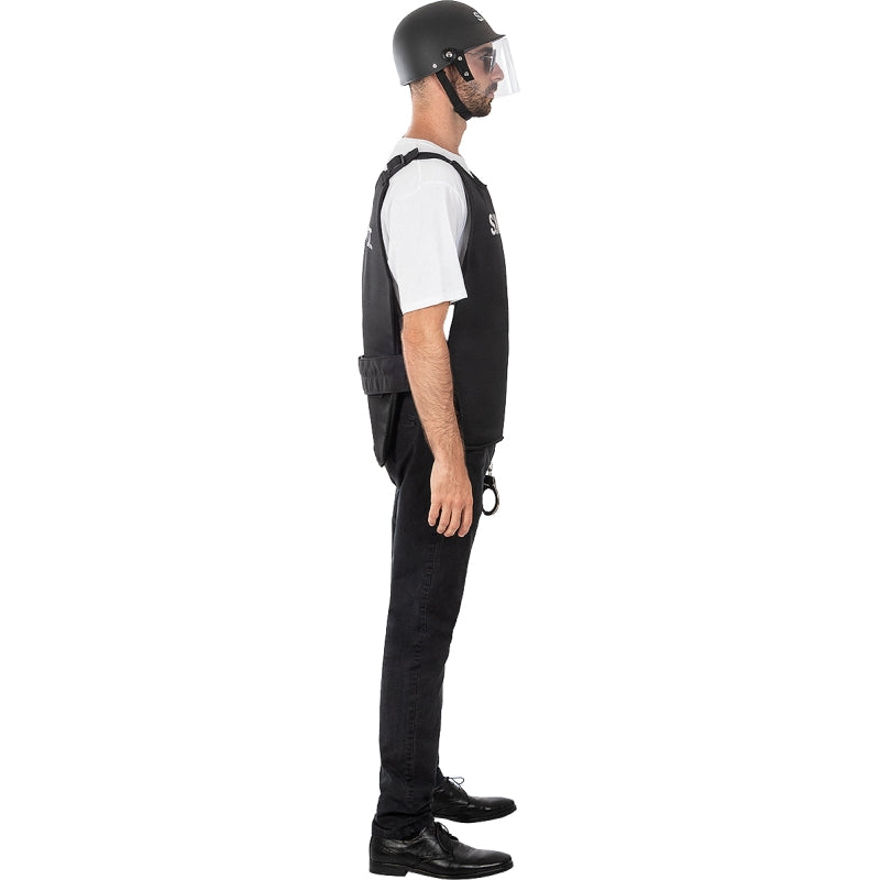 Disfraz de Chaleco de SWAT para hombre Perfil