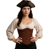 Corset Bajo Pecho Marrón para mujer Pirata