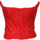 Corset Rojo estampado para mujer Espalda