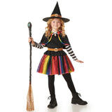 Disfraz de Bruja Arcoíris para niña