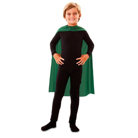 Capa superhéroe verde 70 cm infantil