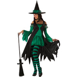 Disfraz de Bruja Verde Esmeralda para mujer