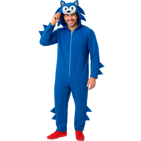 Disfraz de Erizo azul para hombre