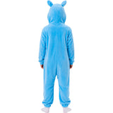 Disfraz de Labubu azul infantil espalda