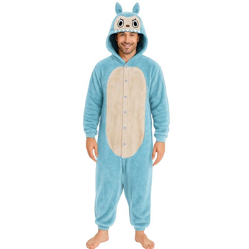 Disfraz de Labubu azul para hombre