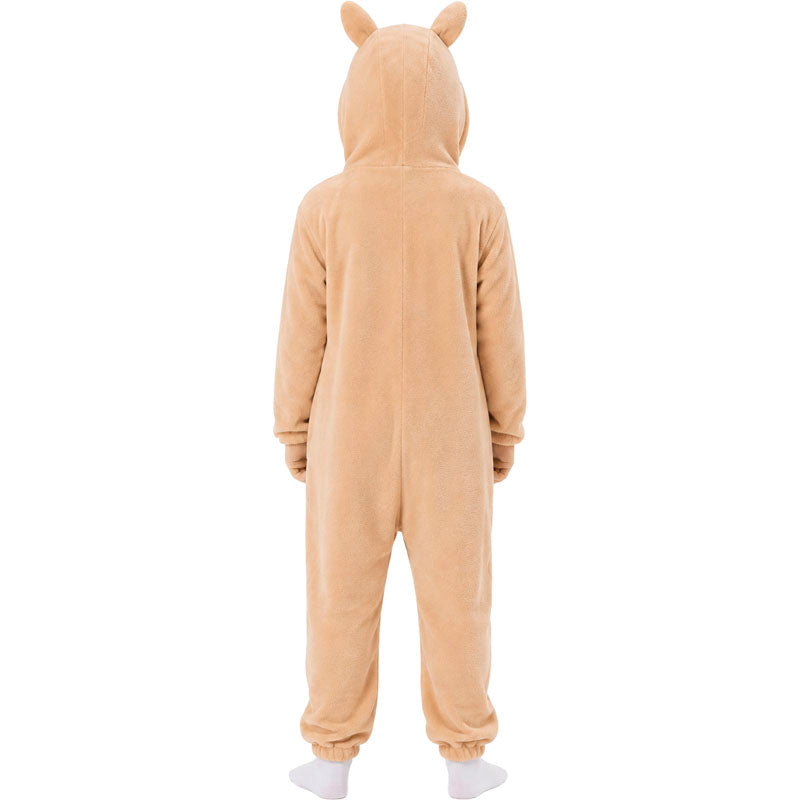 Disfraz de Labubu beige infantil espalda