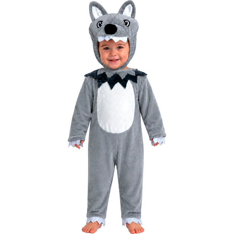 Disfraz de Lobo gris para bebé